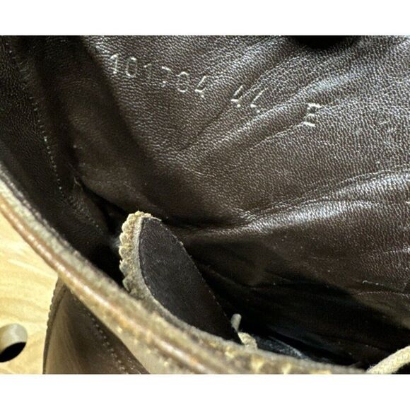 Gucci Boot Men’s Size 10 E Brown Leather Cap Toe Military Classic Ankle Tom Ford - Picture 10 of 11